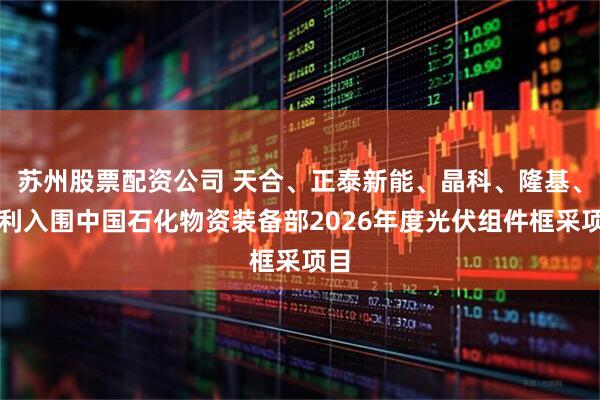 苏州股票配资公司 天合、正泰新能、晶科、隆基、英利入围中国石化物资装备部2026年度光伏组件框采项目